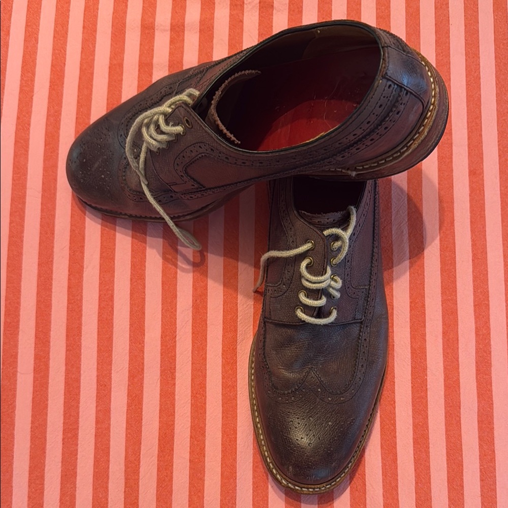 Grenson Brown Leather Oxford Shoes